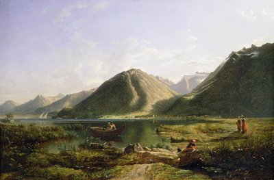 Ende des Genfersees, 1835 von Francis Danby